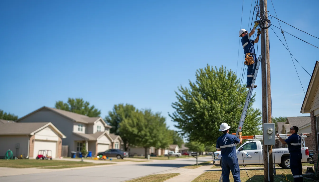 Residential electrician providing installation services in Glenwood, IN